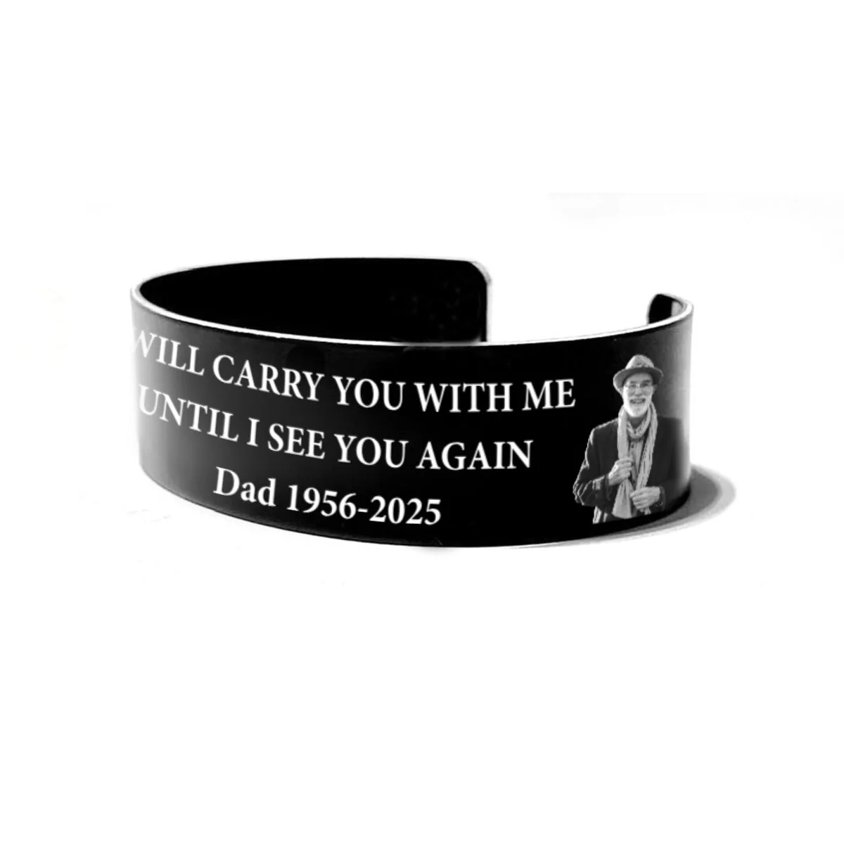 Personalized Memorial Bracelet with Custom Photo & Engraving â "In Loving Memory" Gift - Image 7