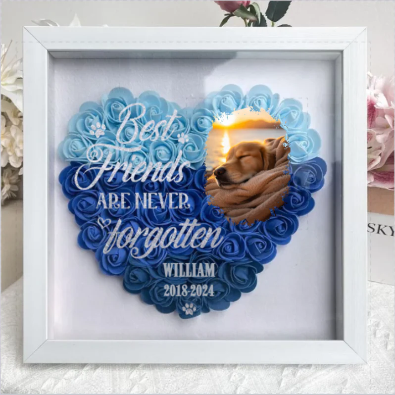 Personalized Memorial Flower Shadow Box Gift For Pet Lovers - You Would Have Lived Forever - Image 2