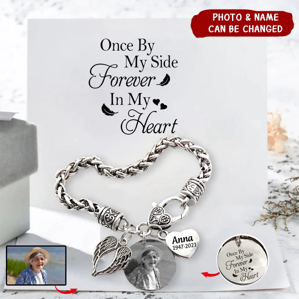 Personalized Memorial Forever In My Heart Bracelet - Image 2