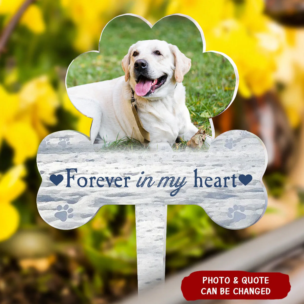 Personalized Memorial Pet Photo Garden Stake - Image 3