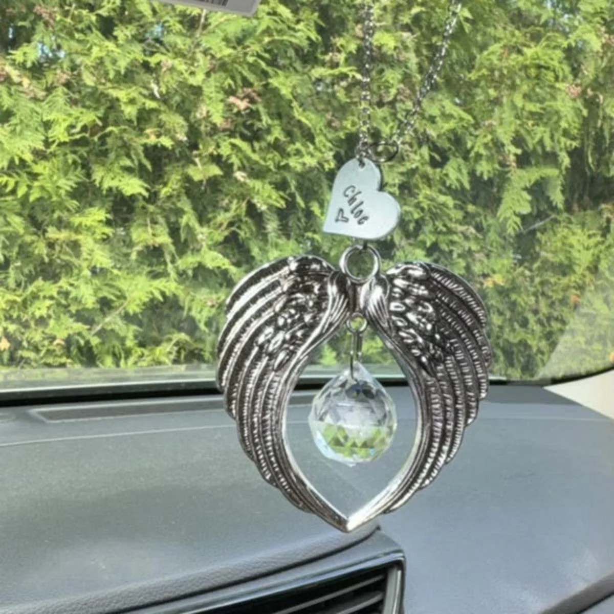 Personalized Memorial Suncatcher Wing Ornament - Image 4