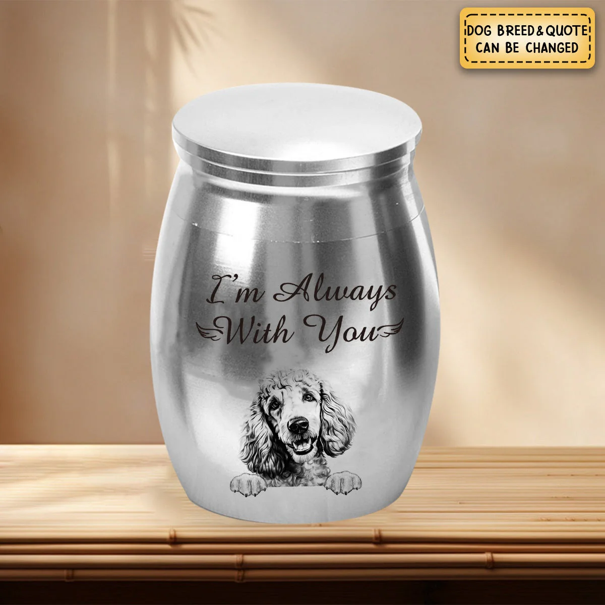 Personalized Memorial Upload Photo Small Urn For Pet lover - Image 3