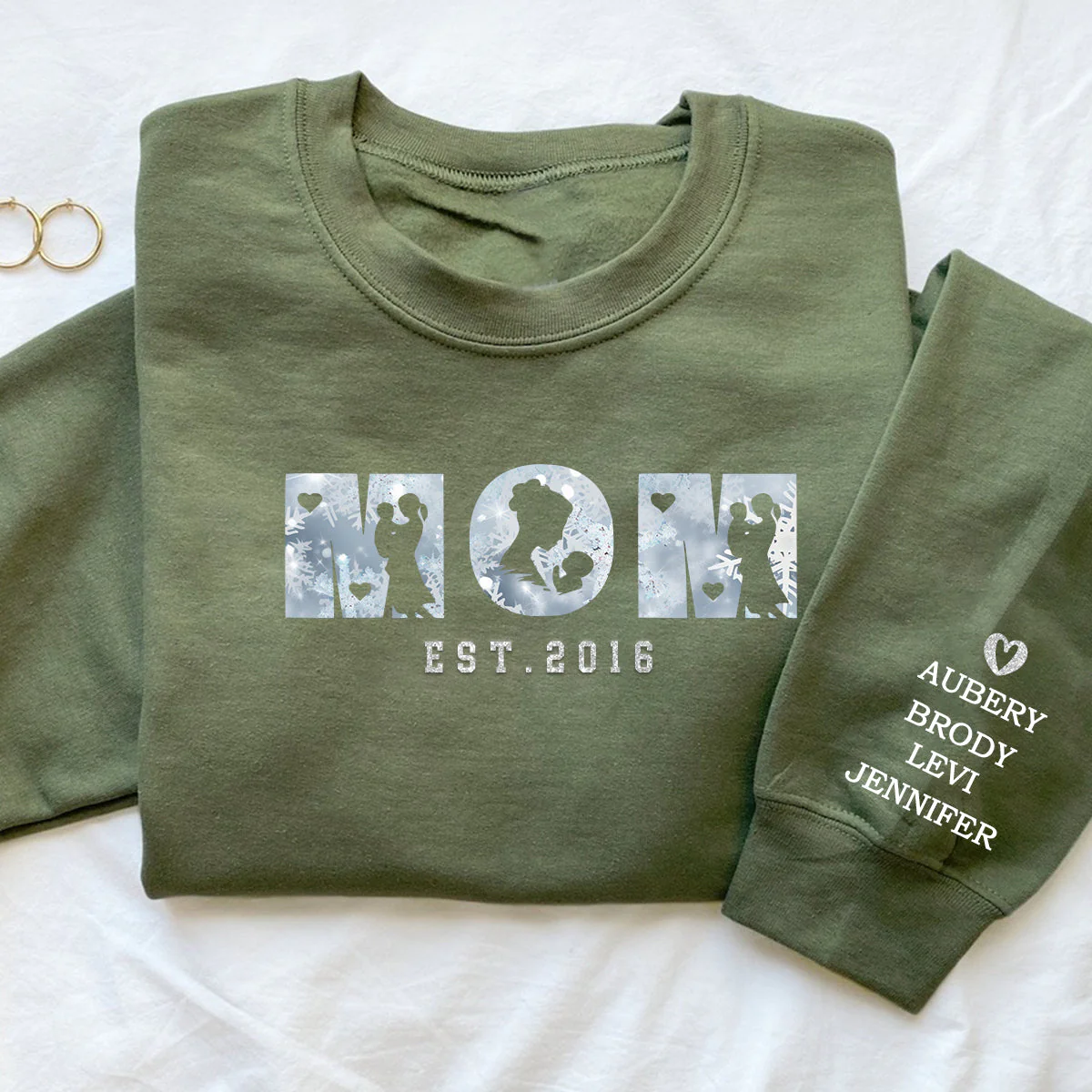 Personalized Mom and Kids New Mom Sweatshirt - Image 3