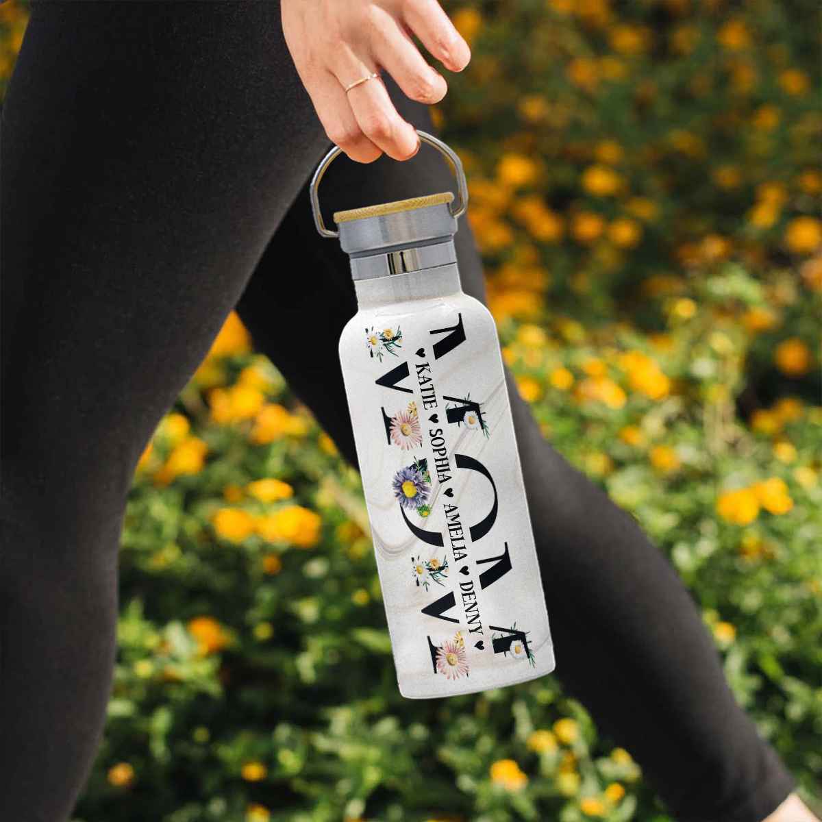 Personalized Mom Bottle Gifts, Mothers Day Gift, Mom Bottle with Kids Name - Image 4