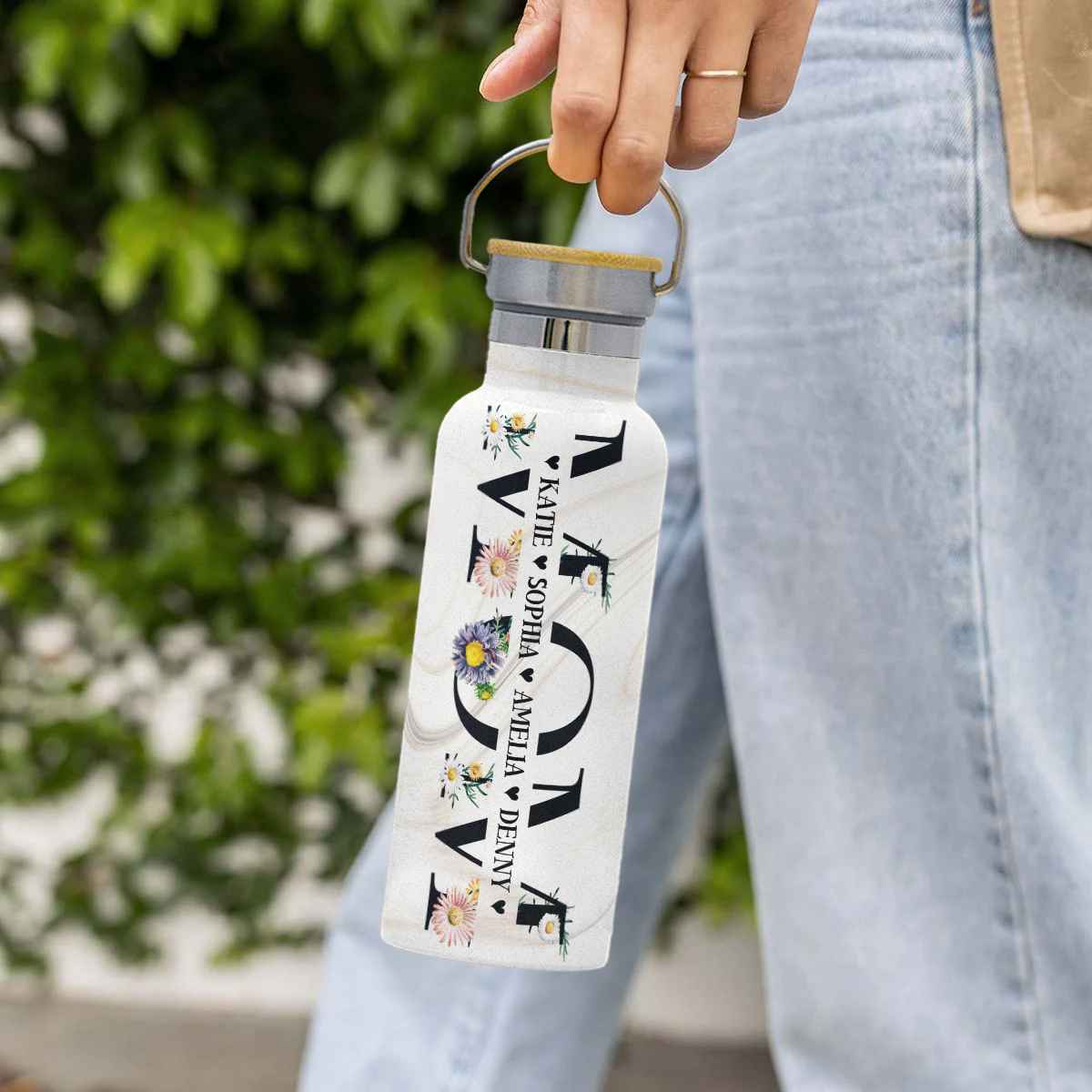 Personalized Mom Bottle Gifts, Mothers Day Gift, Mom Bottle with Kids Name - Image 6