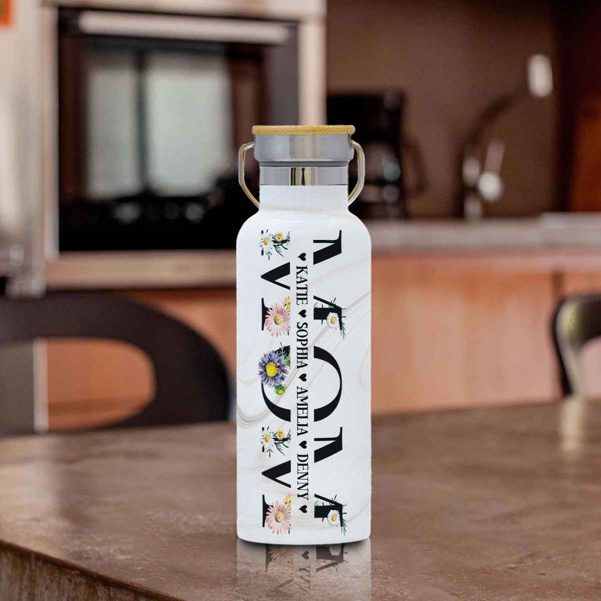 Personalized Mom Bottle Gifts, Mothers Day Gift, Mom Bottle with Kids Name - Image 7