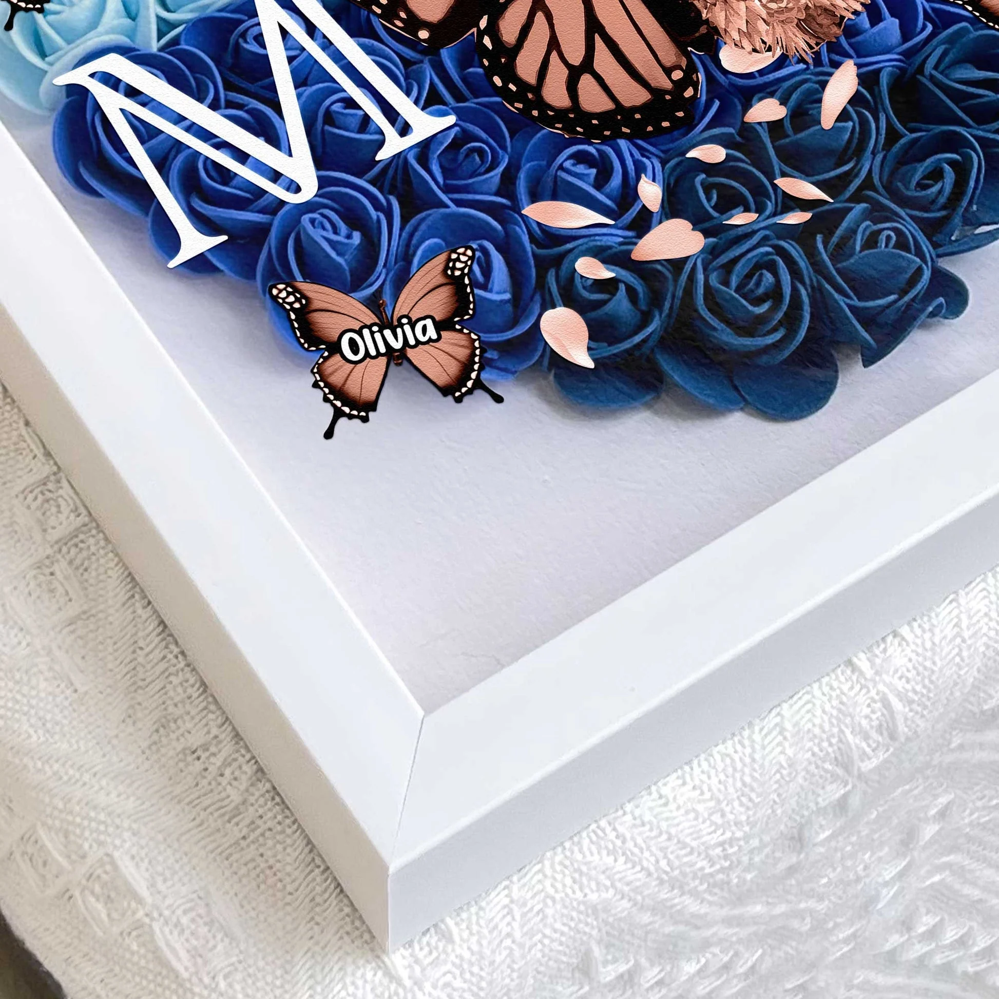 Personalized Mom Butterfly Flower Shadow Box - Image 7