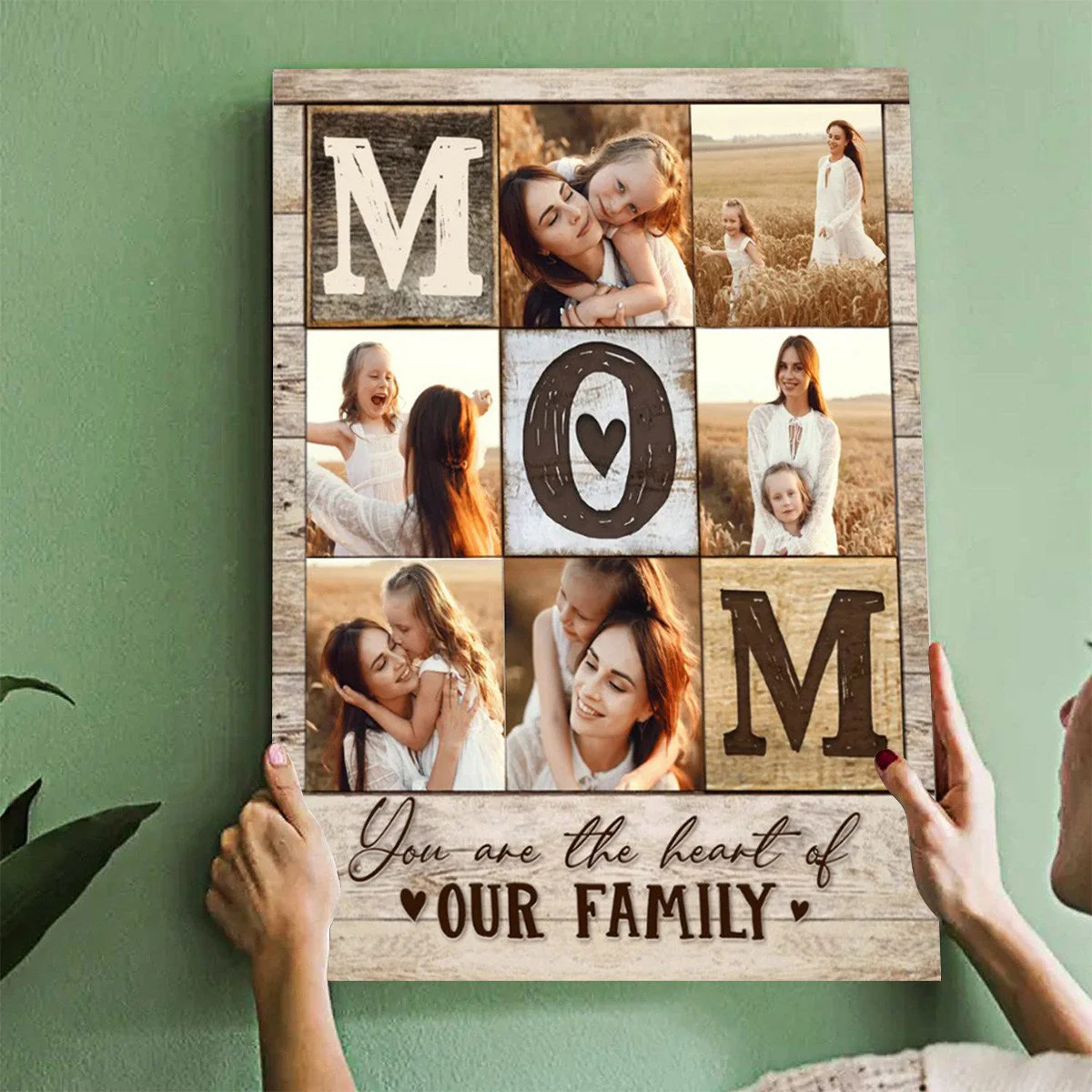 Personalized Mom Photo Collage Canvas Poster,Mother’s Day Gifts 2025 - Image 2