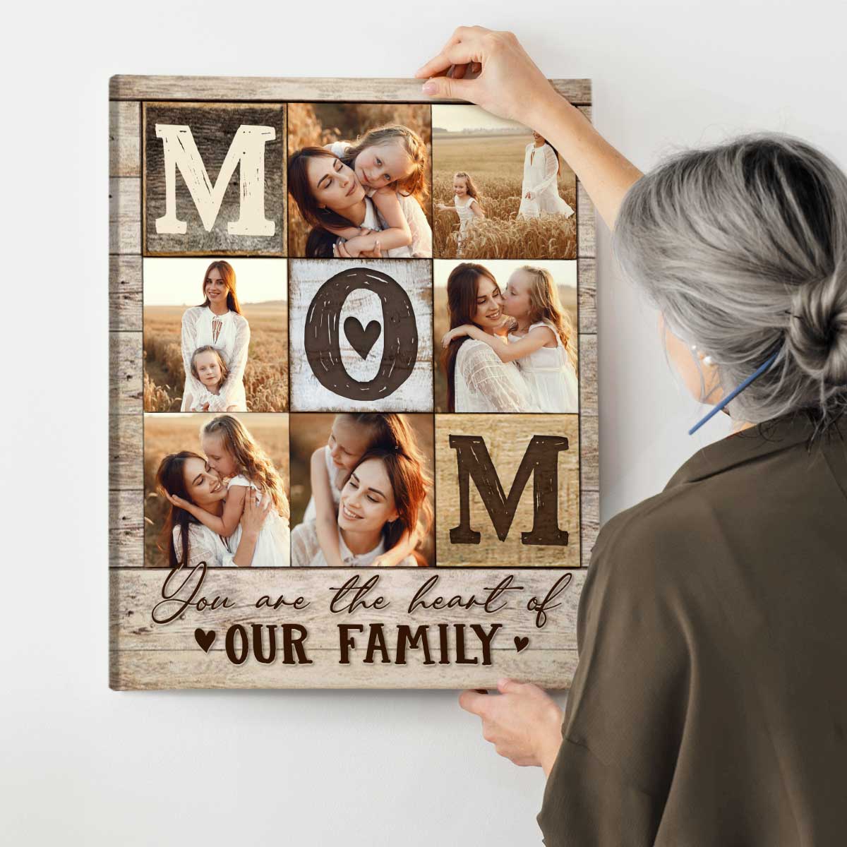 Personalized Mom Photo Collage Canvas Poster,Mother’s Day Gifts 2025 - Image 3