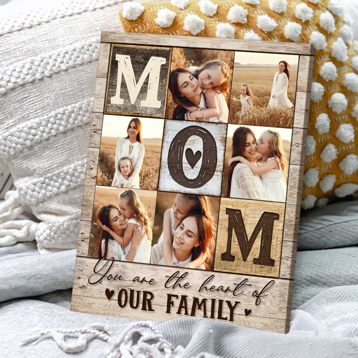 Personalized Mom Photo Collage Canvas Poster,Mother’s Day Gifts 2025 - Image 4