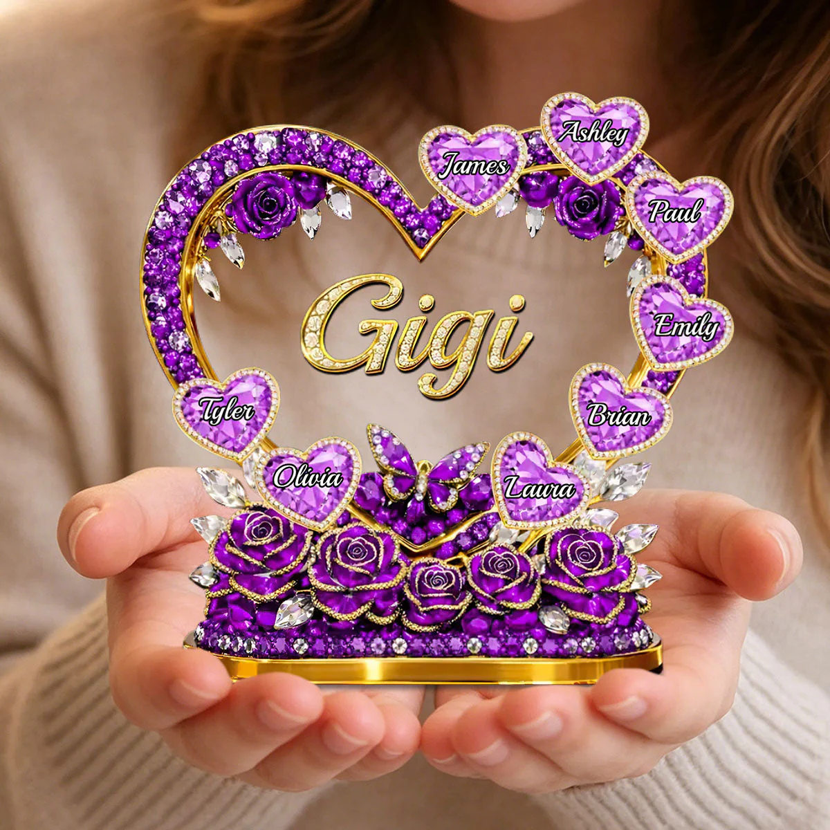 Personalized Mother's Day Acrylic Plaque – Custom Gift For Mom & Grandma | Mom's Heart Full Of Care - Image 2