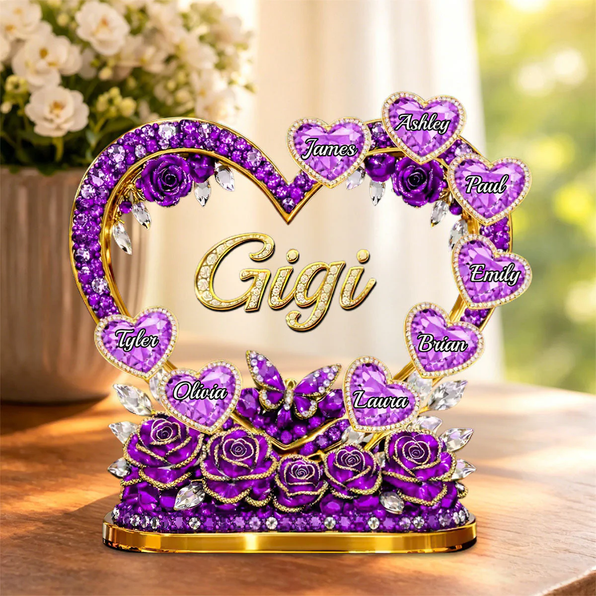 Personalized Mother's Day Acrylic Plaque – Custom Gift For Mom & Grandma | Mom's Heart Full Of Care - Image 4