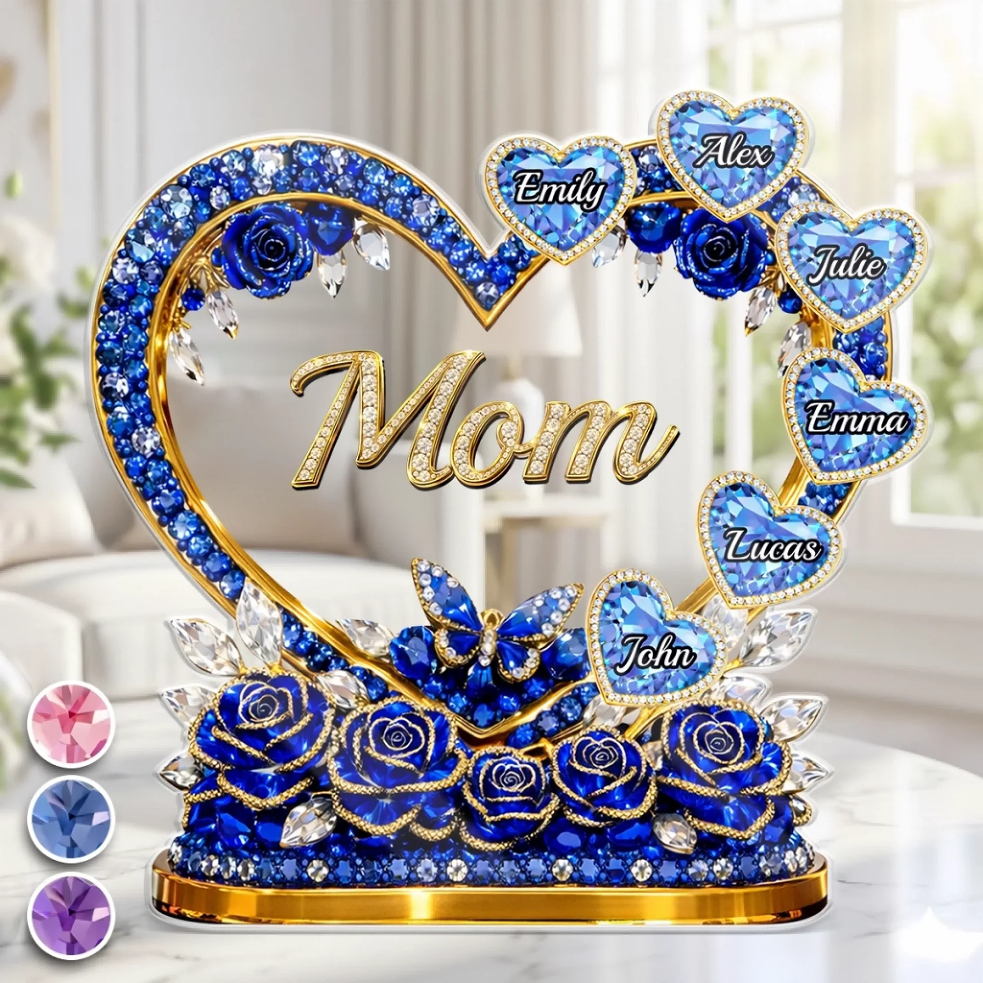 Personalized Mother's Day Acrylic Plaque – Custom Gift For Mom & Grandma | Mom's Heart Full Of Care - Image 5