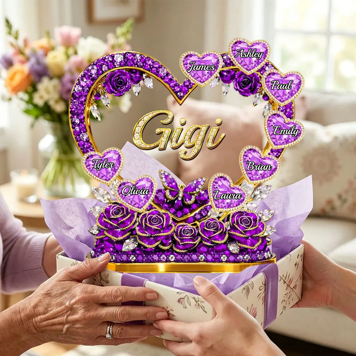 Personalized Mother's Day Acrylic Plaque – Custom Gift For Mom & Grandma | Mom's Heart Full Of Care - Image 6