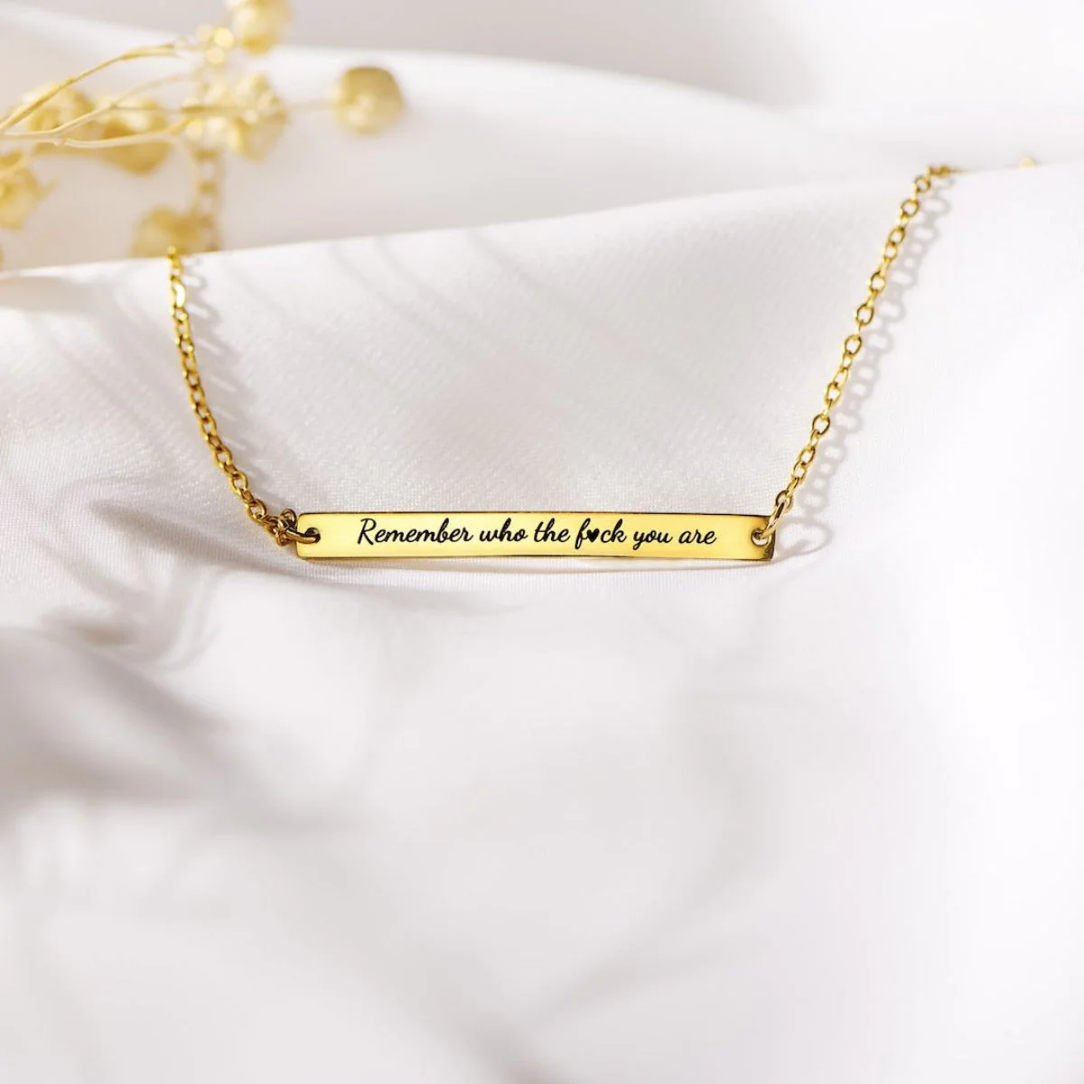 Personalized Motivational Bar Brecelet Don't Let The Hard Days Win - Gift For Family, Friend - Image 6