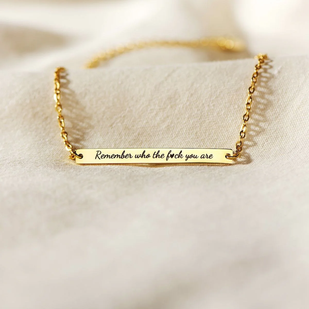 Personalized Motivational Bar Brecelet Don't Let The Hard Days Win - Gift For Family, Friend - Image 7