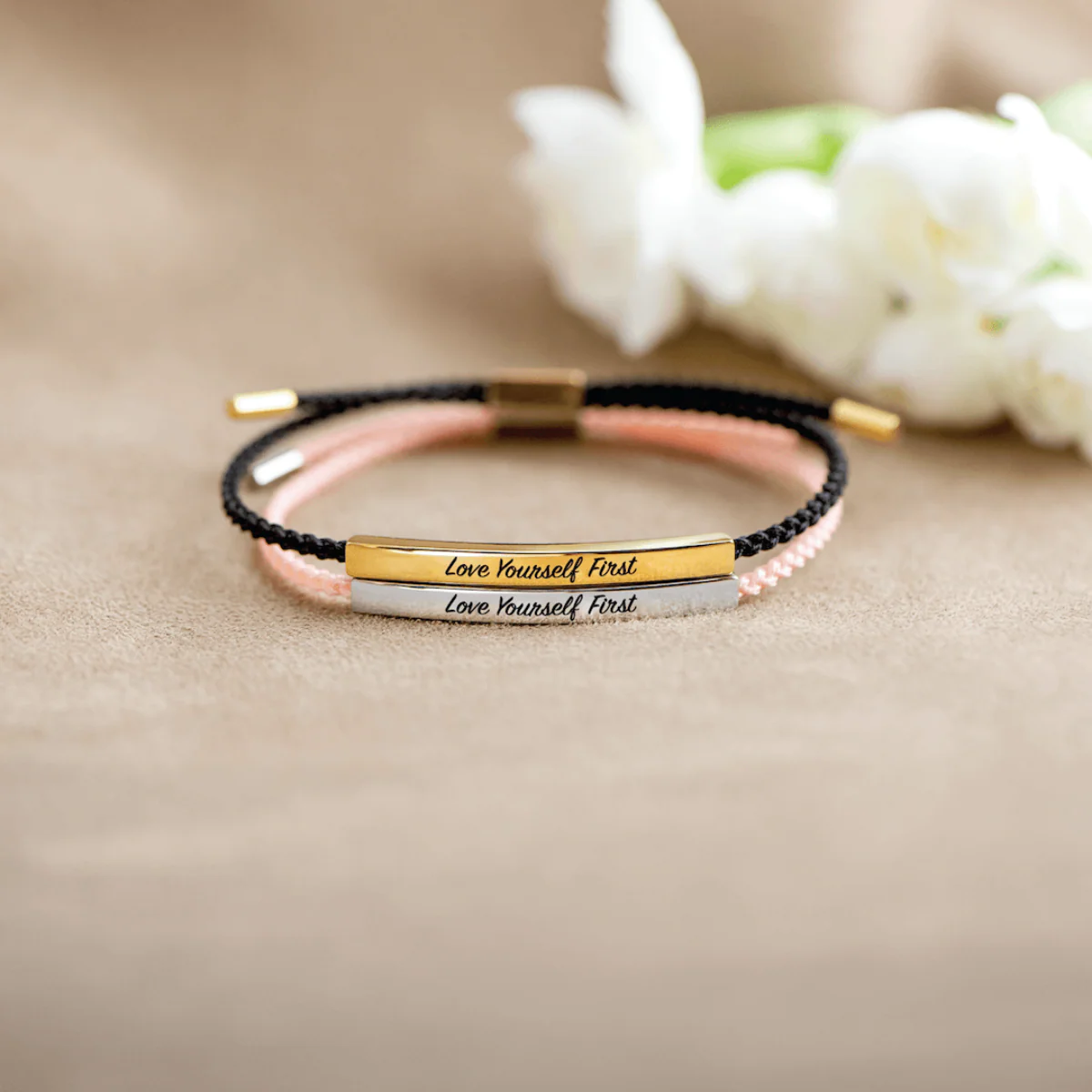 Personalized Motivational Tube Brecelet Love Yourself First - Gift For Family, Friend - Image 10