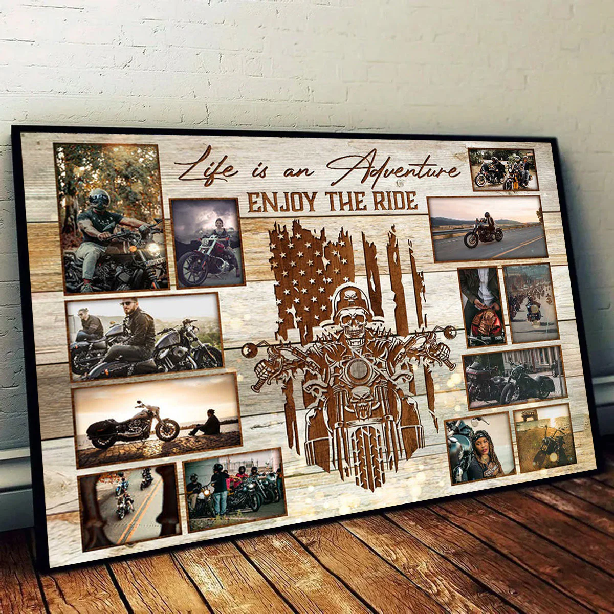 Personalized Motorcycle Collage Canvas Poster, Best Gift For Motorcycle Riders - Image 4
