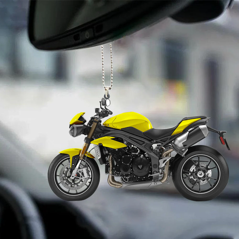 Personalized Motorcycle Flat Acrylic Ornament - Image 3