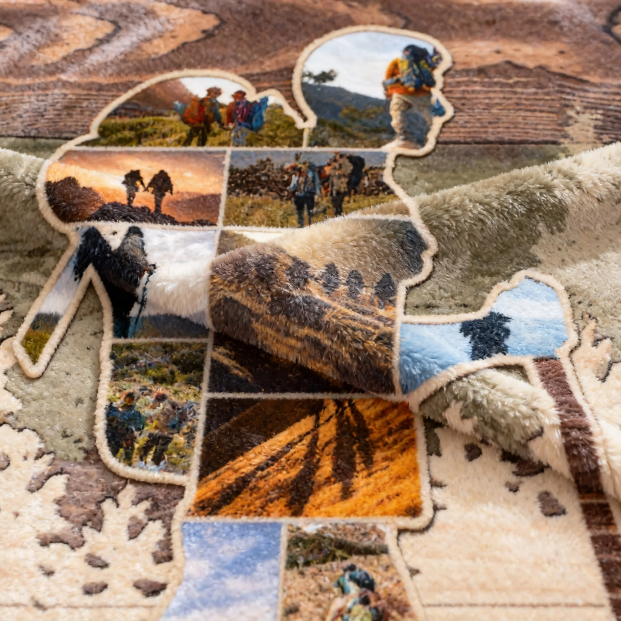 Personalized Mountain Hiking Photo Collage Blanket, Outdoorsy Gifts Hiking Gift for Hikers - Image 5