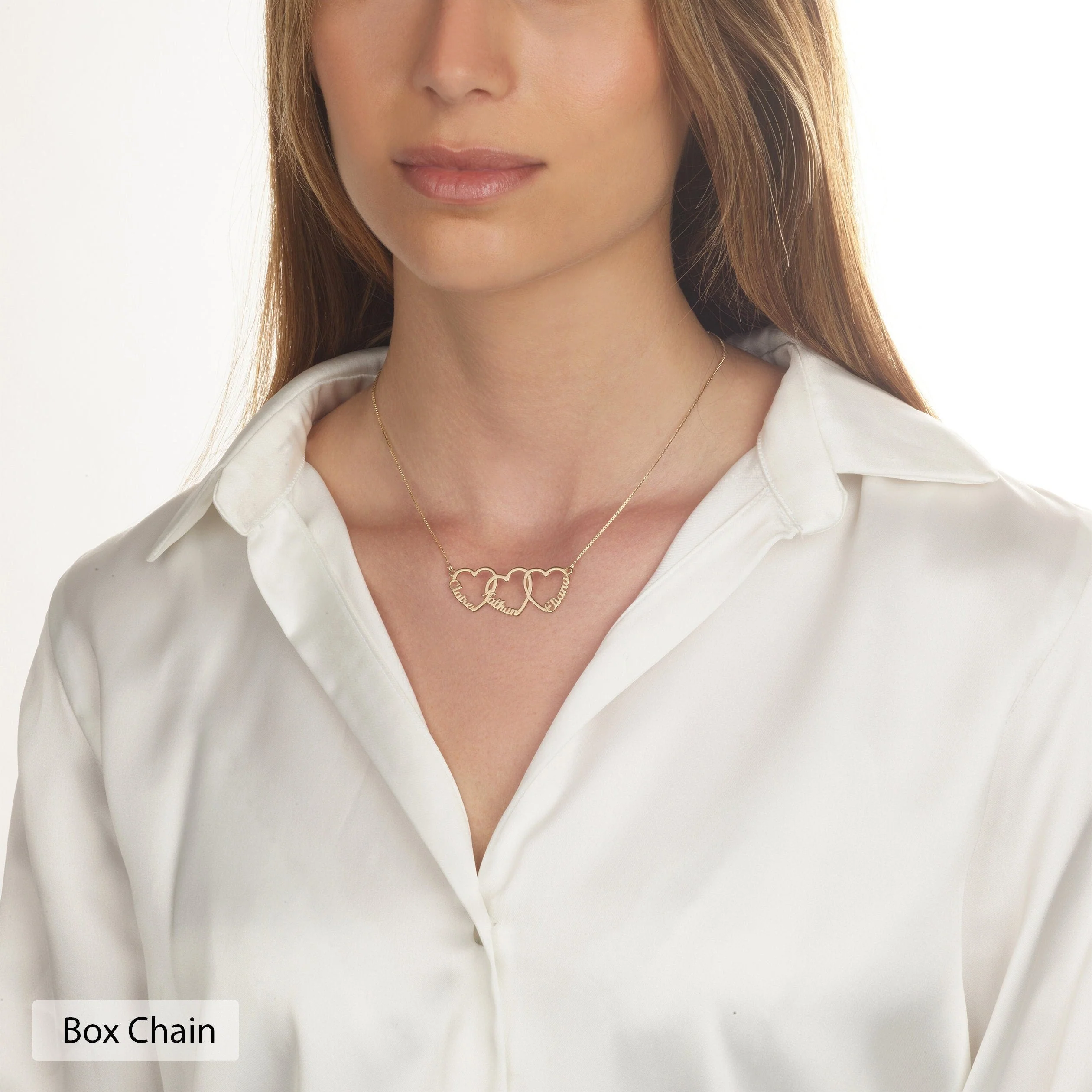 Personalized Multiple Heart Necklace Gift for Mom With Kids Names - Image 11