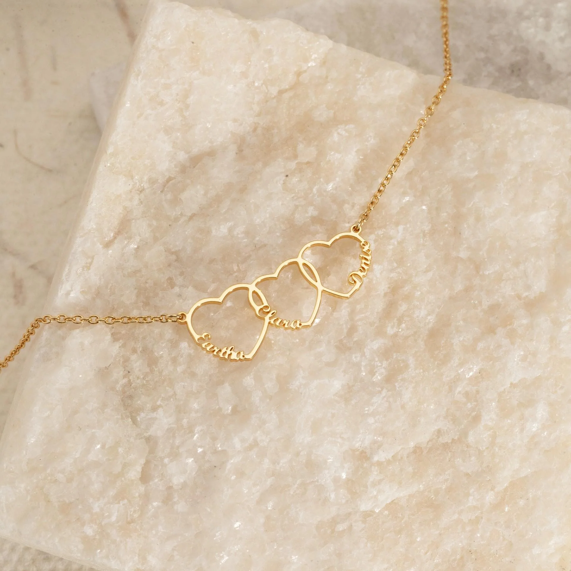 Personalized Multiple Heart Necklace Gift for Mom With Kids Names - Image 12