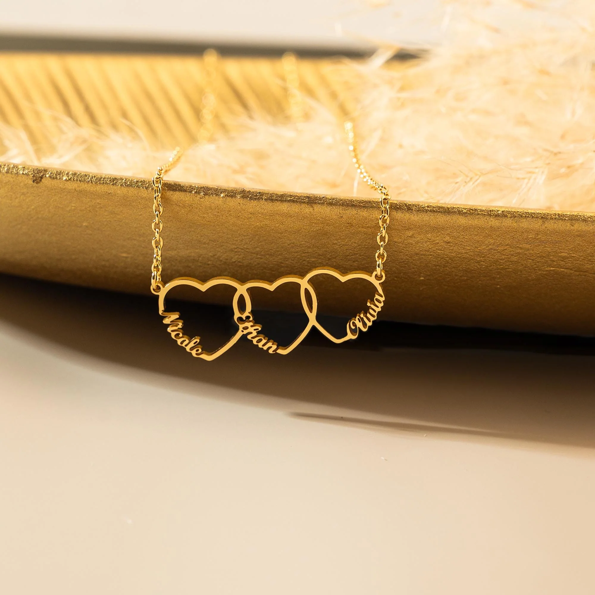 Personalized Multiple Heart Necklace Gift for Mom With Kids Names - Image 15