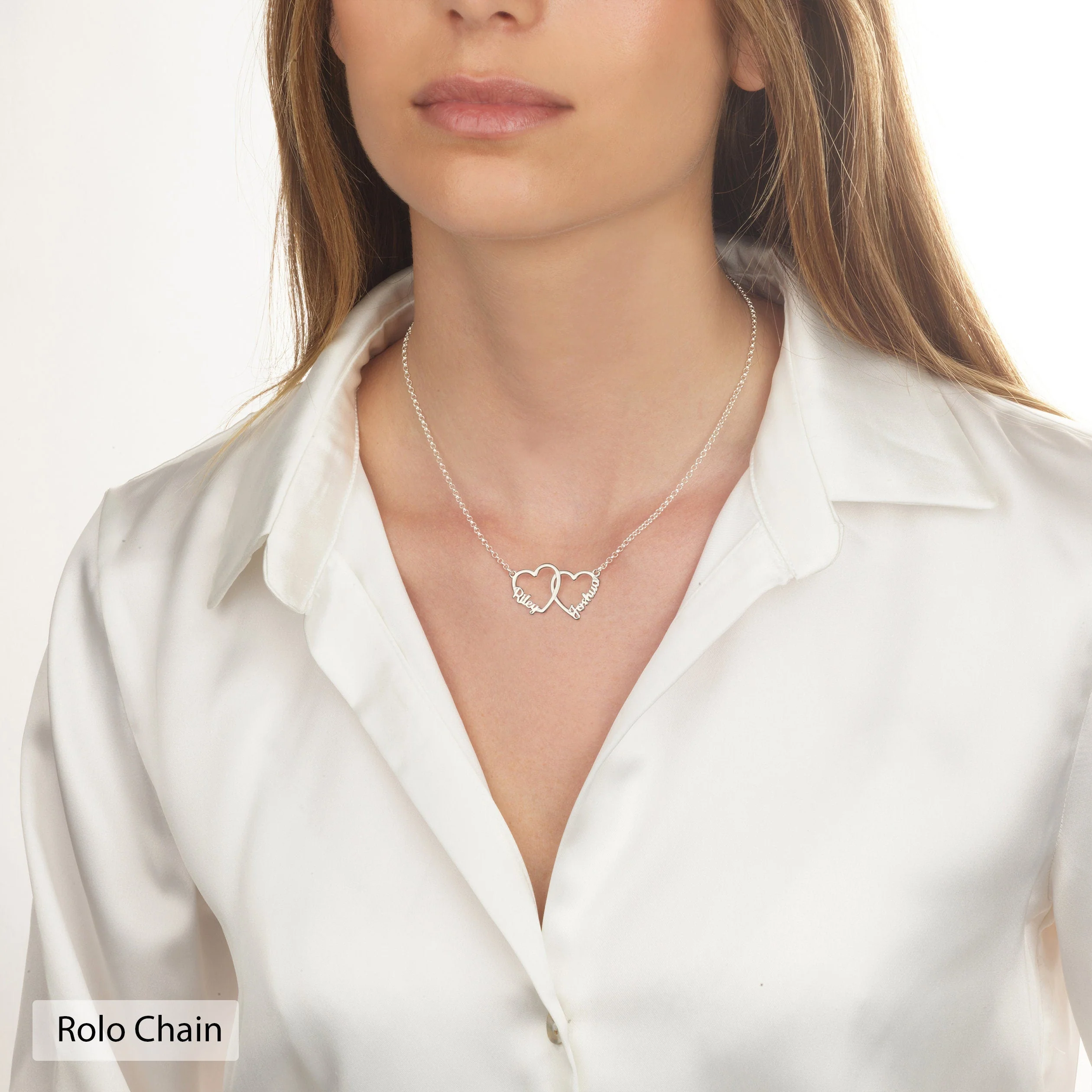 Personalized Multiple Heart Necklace Gift for Mom With Kids Names - Image 9
