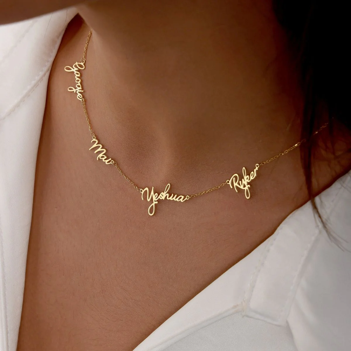 Personalized Multiple Name Necklace for Family Names - Image 8
