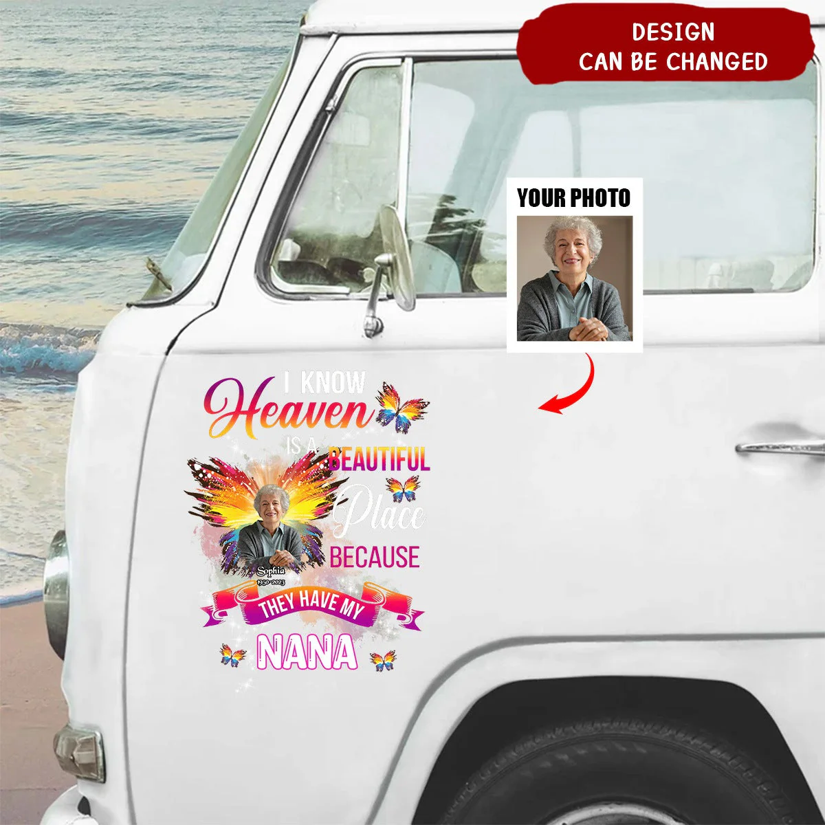 Personalized My Mom/Dad In Heaven Decal - Image 2