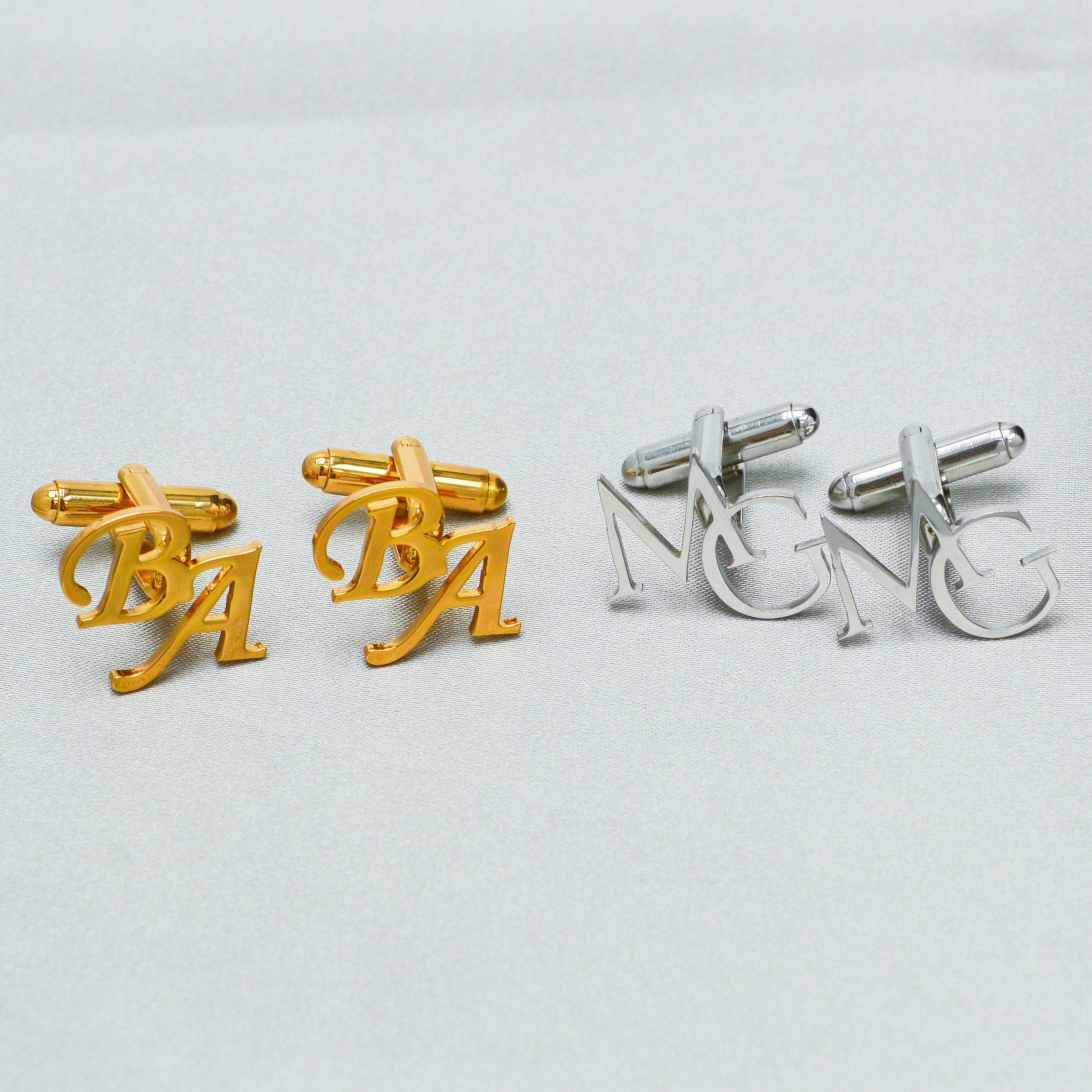 Personalized Name Cufflinks-Initial Cuff Links,Wedding Cufflinks-Best Man Gift - Image 3