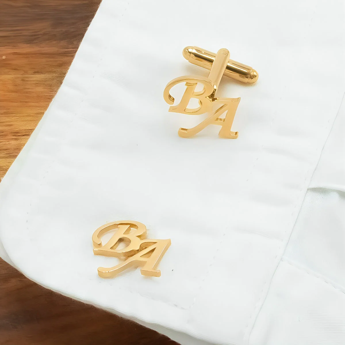 Personalized Name Cufflinks-Initial Cuff Links,Wedding Cufflinks-Best Man Gift - Image 4