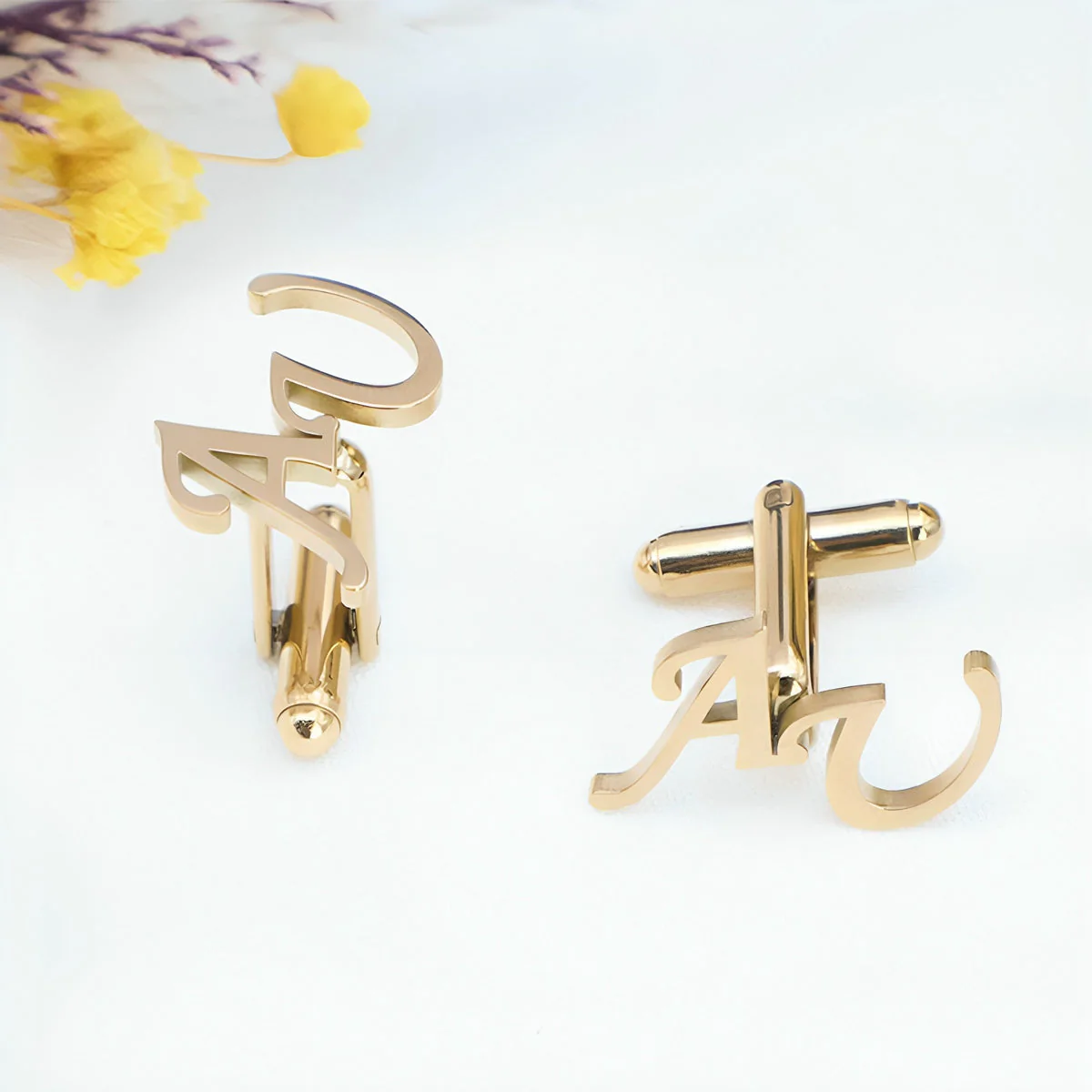 Personalized Name Cufflinks-Initial Cuff Links,Wedding Cufflinks-Best Man Gift - Image 9
