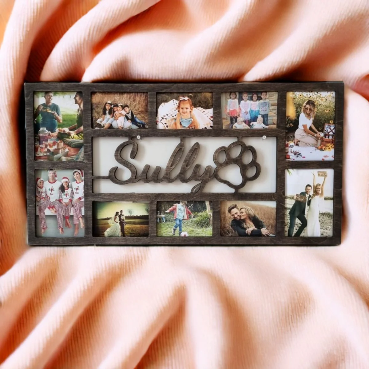 Personalized Name Paw Print Photo Frame - Image 5