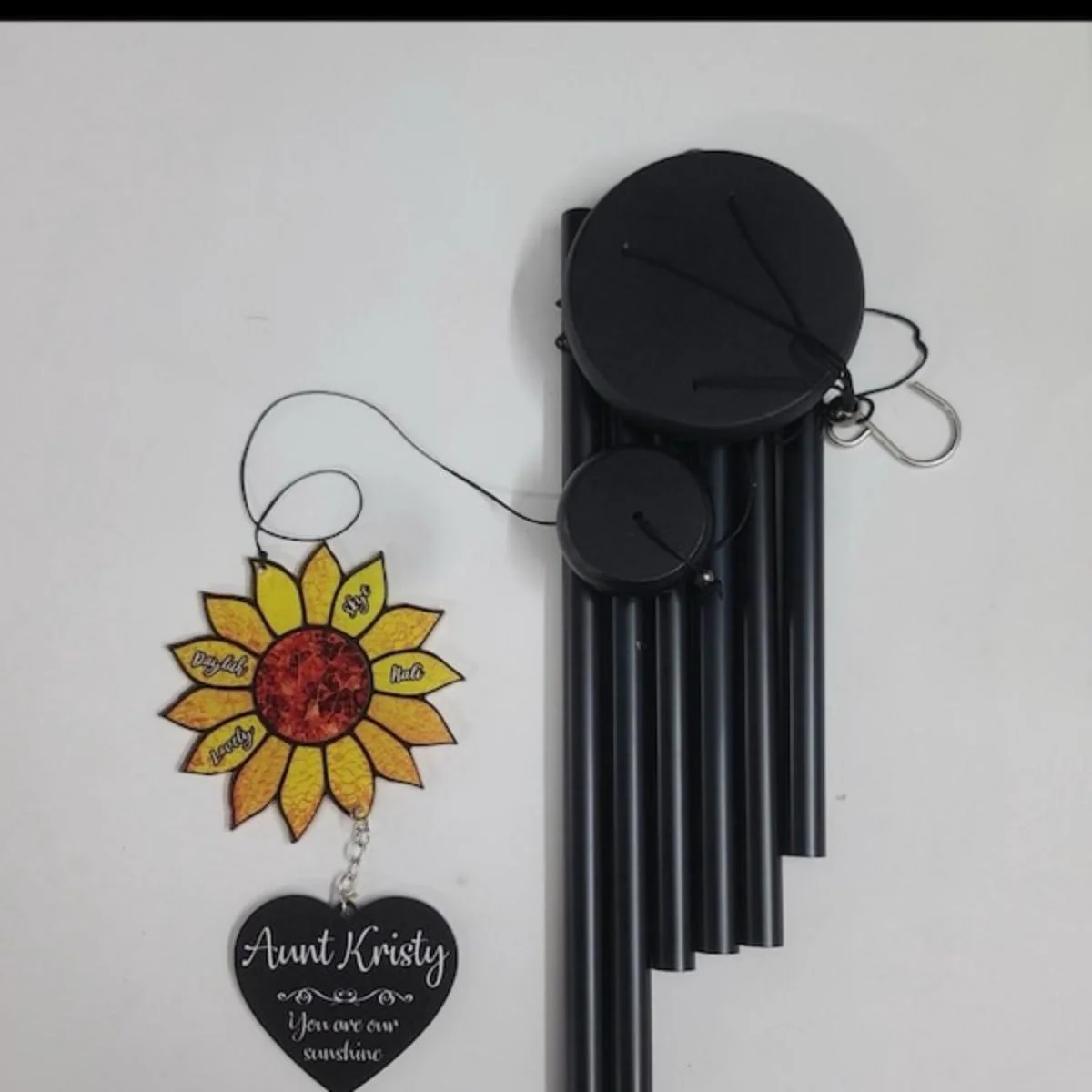 Personalized Nana Sunflower,You are My Sunshine Wind Chime - Image 5