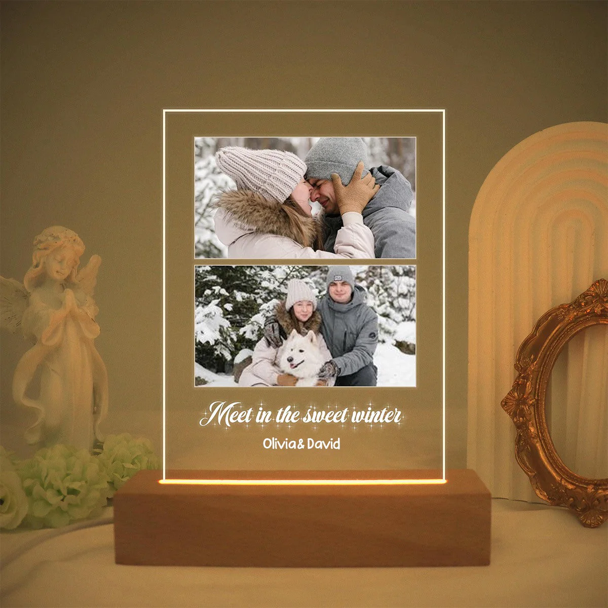 Personalized night light photos, led light photo collage,anniversary gifts, birthday gifts for friends - Image 7