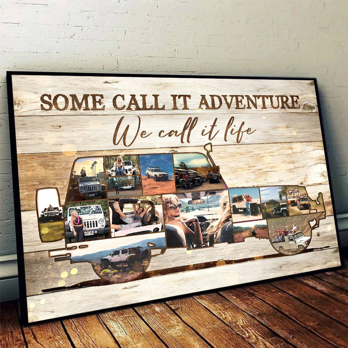 Personalized Off-road SUV Vehicle Photo Collage Poster Some Call It Adventure We Call It Life - Image 4