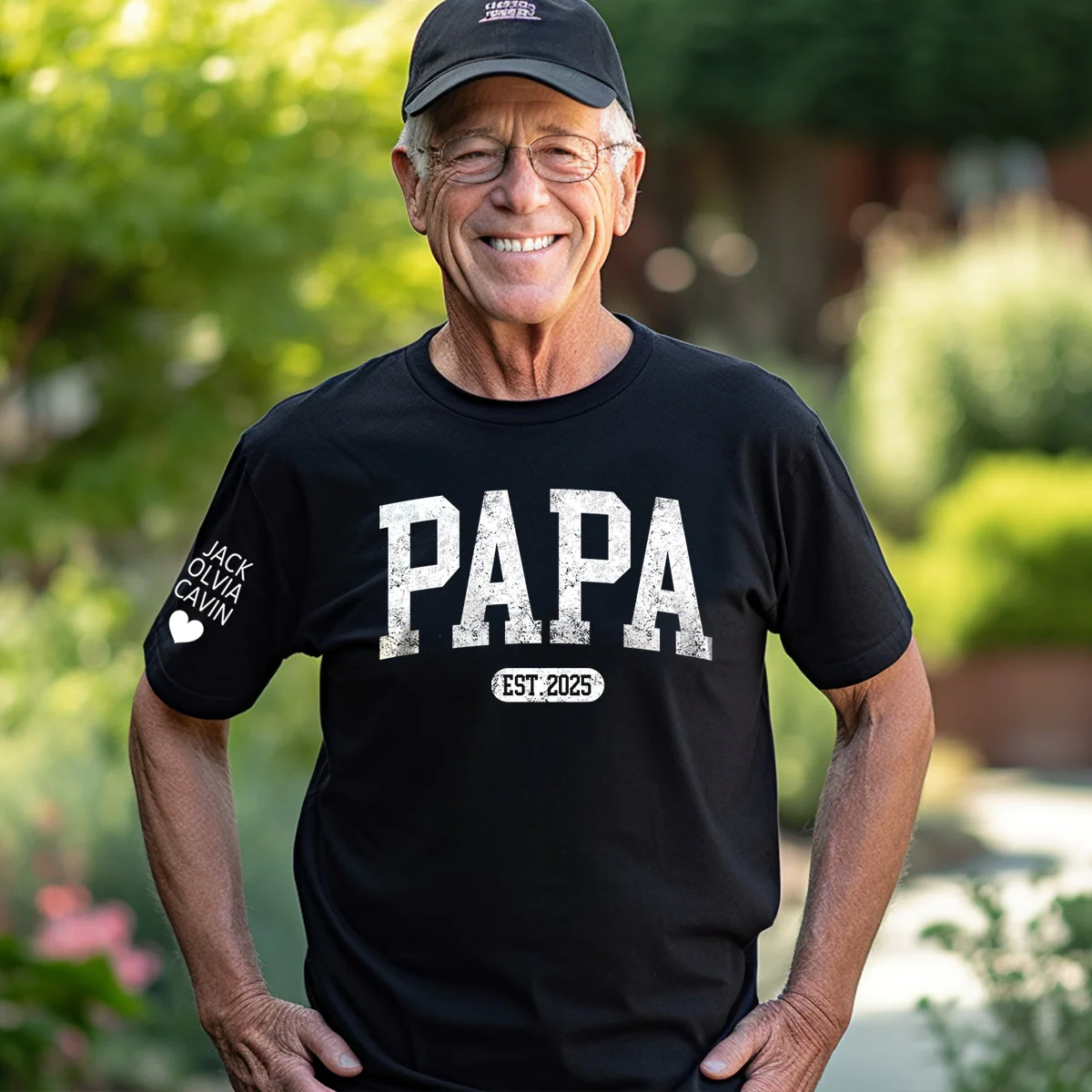 Personalized Papa T Shirt With Est Year, Gift for Papa,dad,grandpa - Image 4