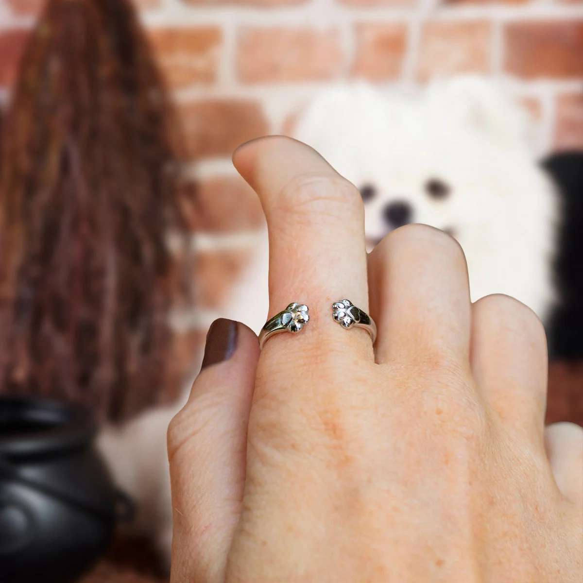 Personalized paw hug ring for pet lover - Image 4