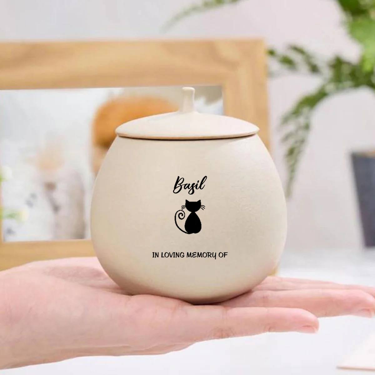Personalized Pet Cremation,Pet Paw Urn Cat with Name and Date - Image 6