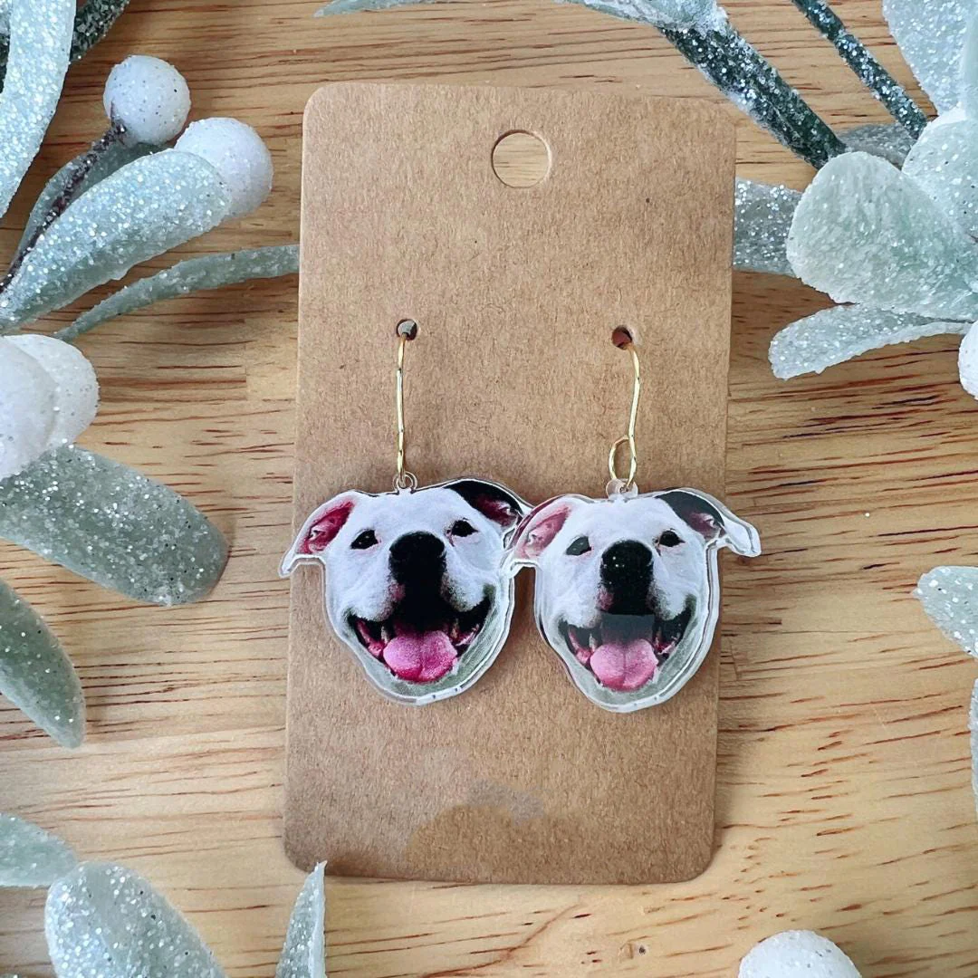 Personalized Pet Earrings Gift for Dog Mom - Image 10