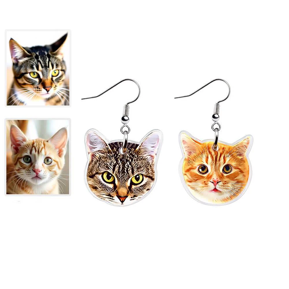 Personalized Pet Earrings Gift for Dog Mom - Image 11