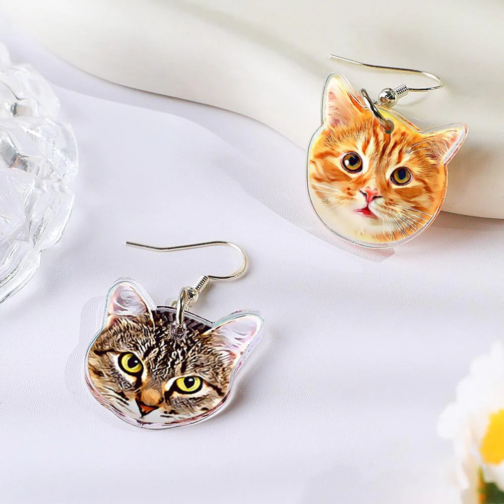 Personalized Pet Earrings Gift for Dog Mom - Image 5