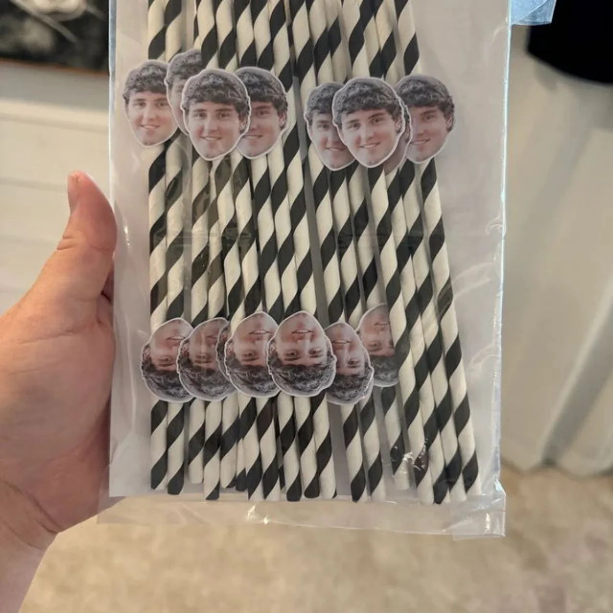 Personalized Pet Face Straws Party Decorations - Image 10