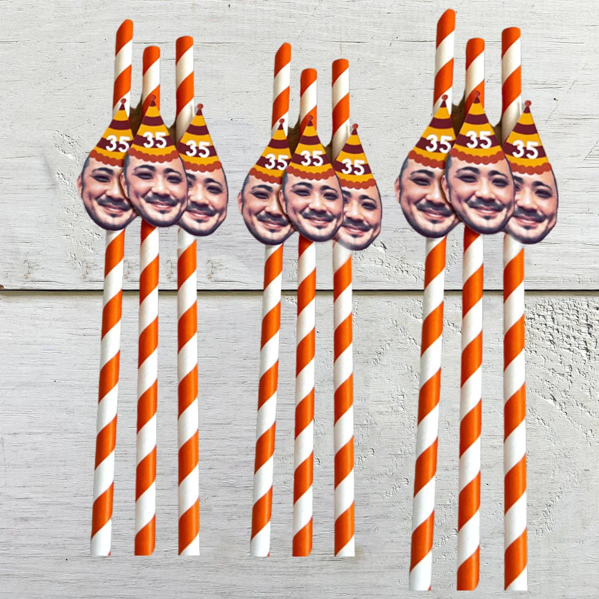 Personalized Pet Face Straws Party Decorations - Image 12