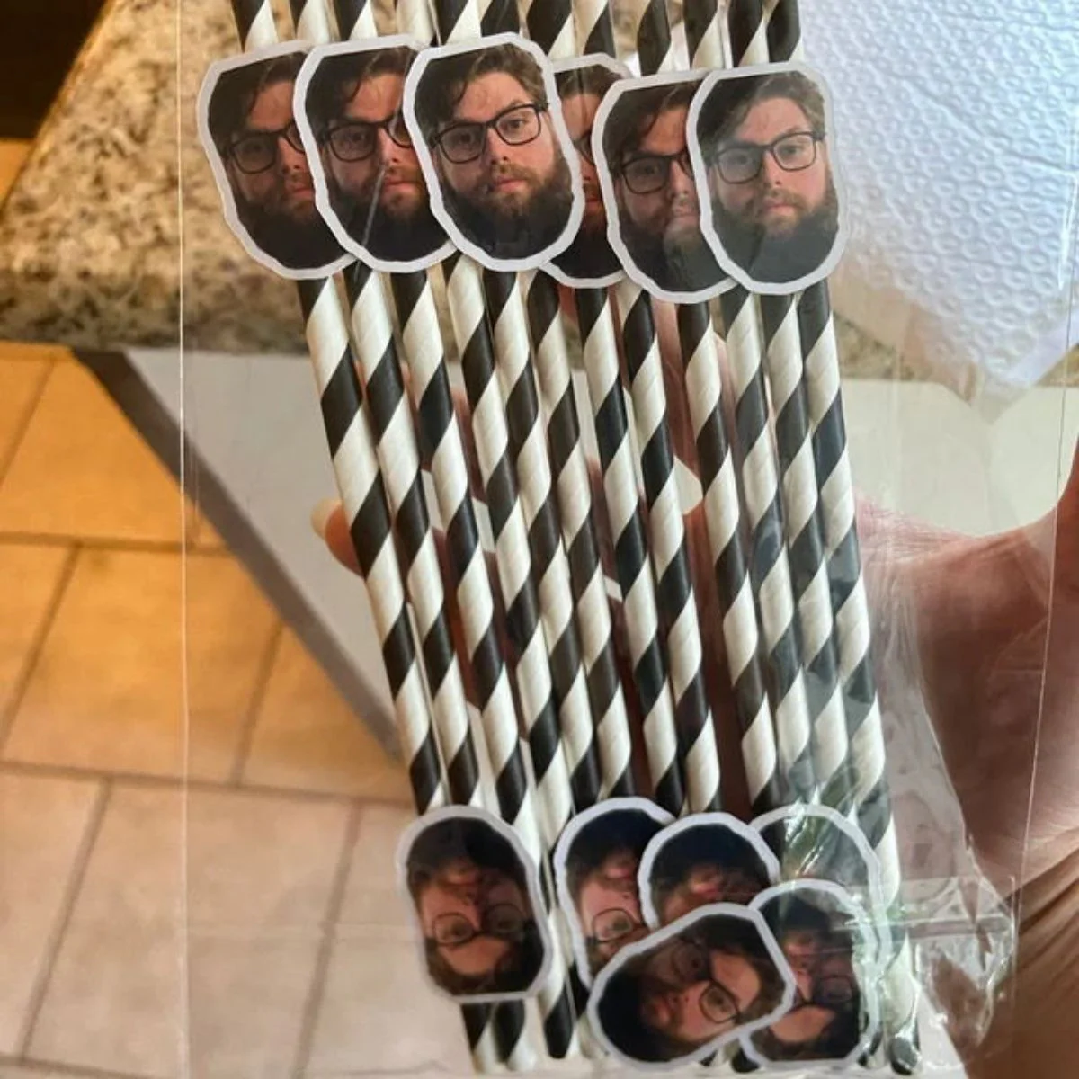Personalized Pet Face Straws Party Decorations - Image 9