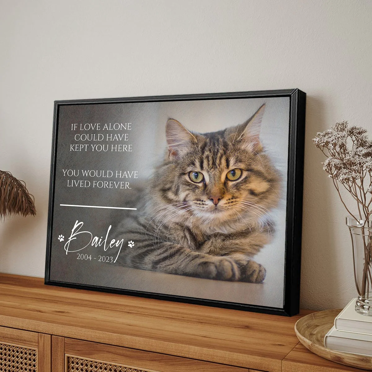 Personalized Pet Memorial Gift, Pet Loss Gifts for Owner-Canvas - Image 8