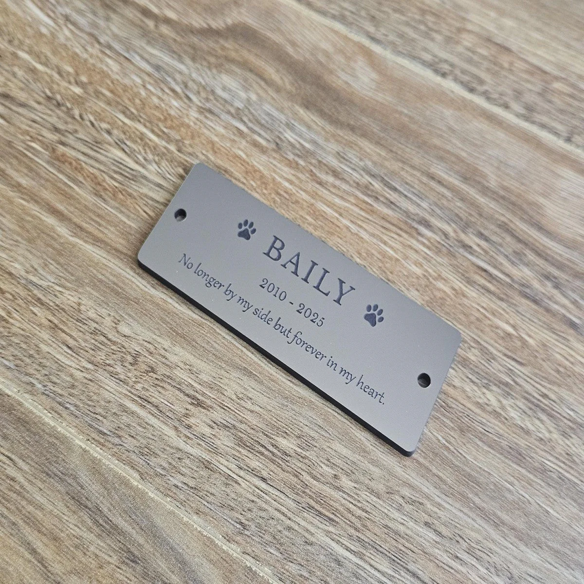 Personalized Pet Memorial Plaque, Custom Engraved Bench Marker, For Garden Tribute, Pet Memorial Gift - Image 2