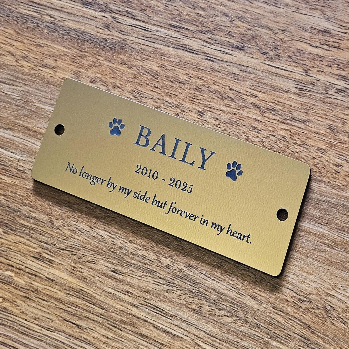 Personalized Pet Memorial Plaque, Custom Engraved Bench Marker, For Garden Tribute, Pet Memorial Gift - Image 3