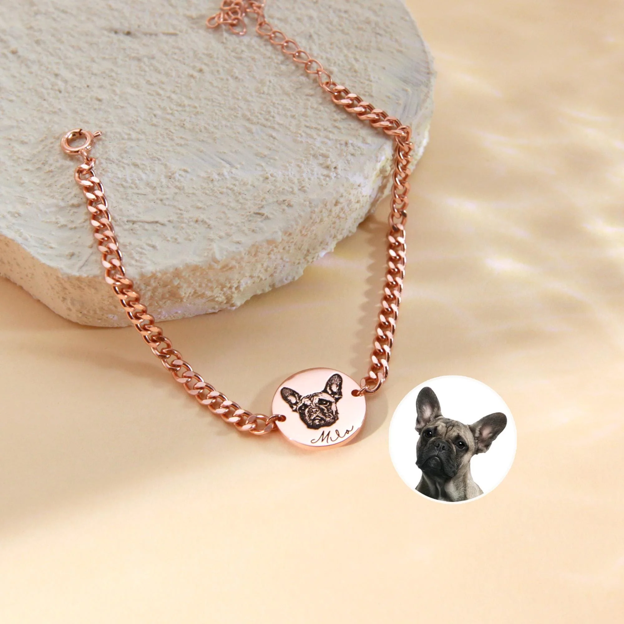 Personalized Pet Portrait Bracelet Gift for Pet Lover - Image 6